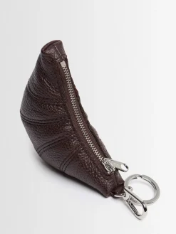 Portachiavi Mini Croissant in pelle