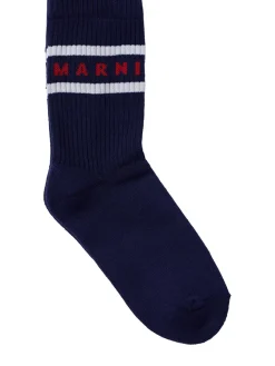Printed cotton blend socks