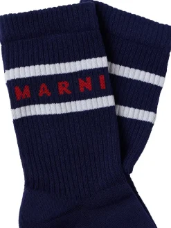 Printed cotton blend socks