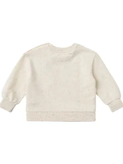 Printed cotton blend sweatshirt