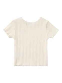 Printed cotton blend t-shirt