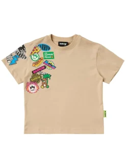 Printed cotton jersey t-shirt