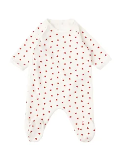 Printed cotton romper