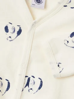Printed cotton romper