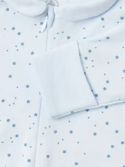 Printed cotton romper