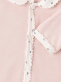 Printed cotton romper