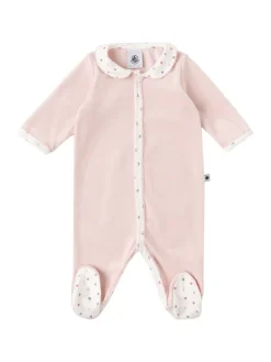 Printed cotton romper
