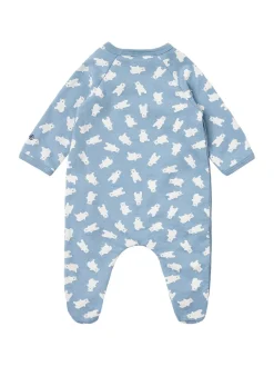 Printed cotton romper