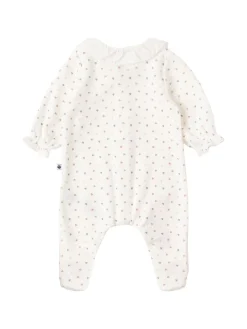 Printed cotton romper