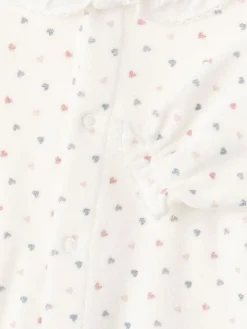 Printed cotton romper