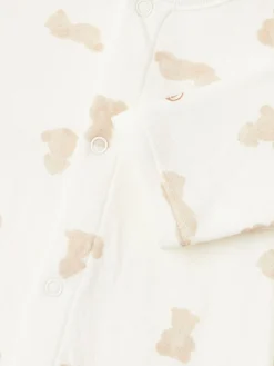 Printed cotton romper
