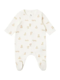 Printed cotton romper