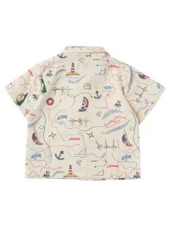 Printed cotton shirt