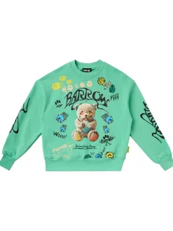 Printed cotton sweatshirt