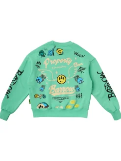 Printed cotton sweatshirt