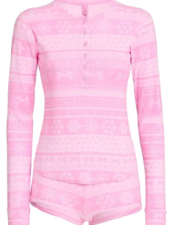 Printed pajama set