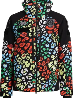Printed puffer jacket