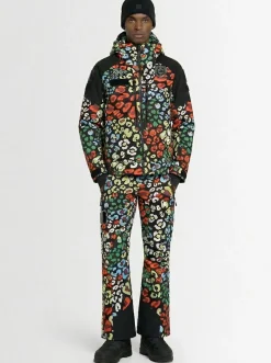 Printed puffer jacket