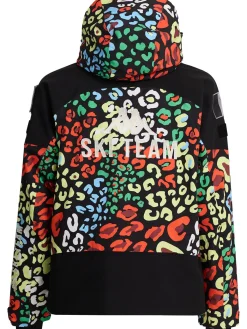 Printed puffer jacket