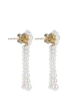 Promenade de Fleur 14kt & pearl earrings