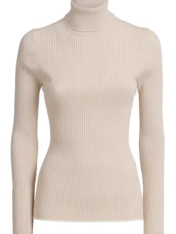 Pullover Ravena in maglia a coste con collo alto