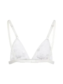 Reggiseno a triangolo in tulle con ricamo in pizzo