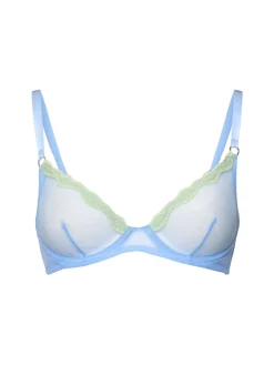 Reggiseno in tulle trasparente