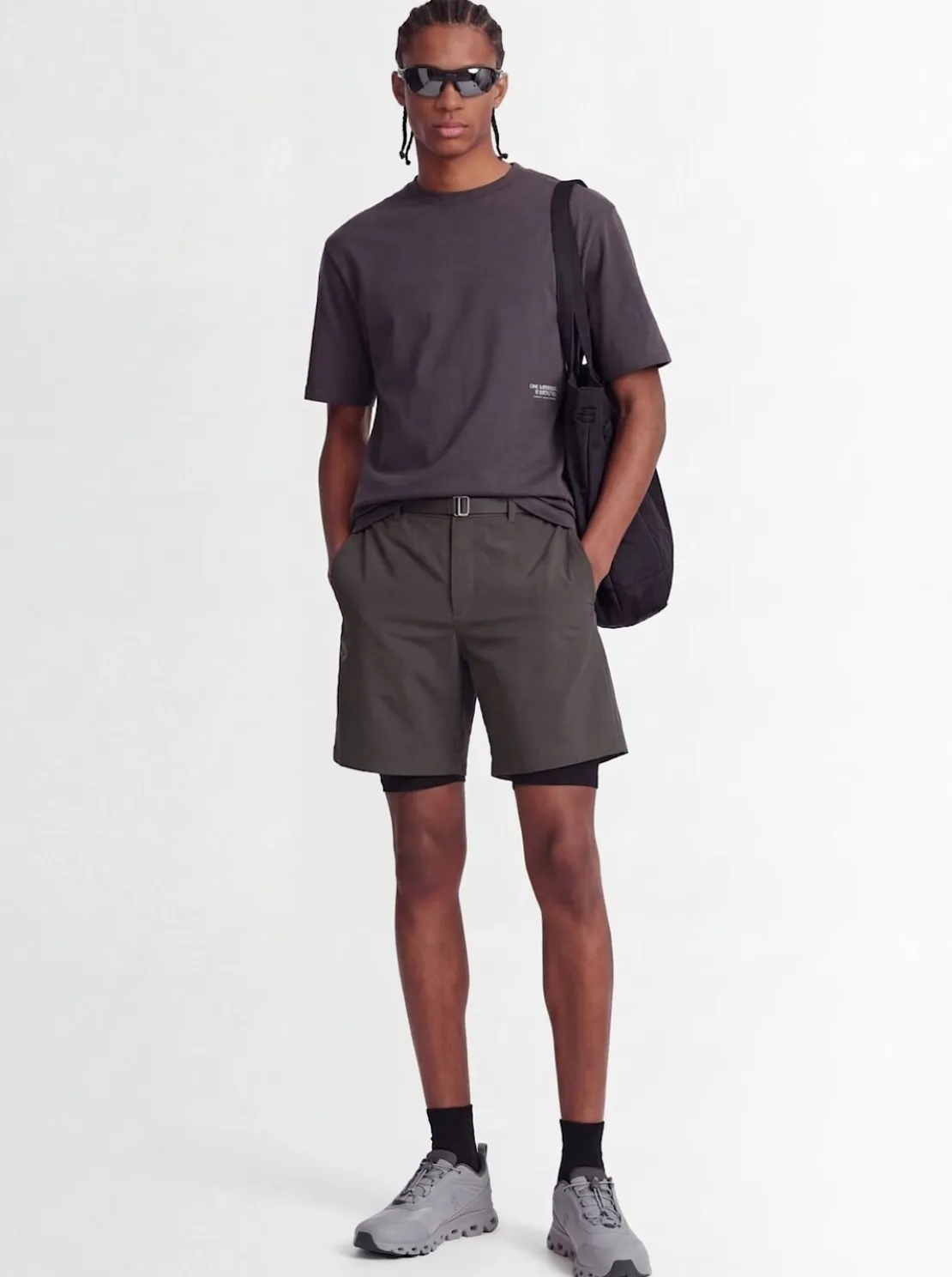 Relaxed fit light tech shorts