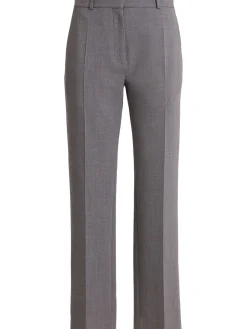 Relian stretch wool straight pants