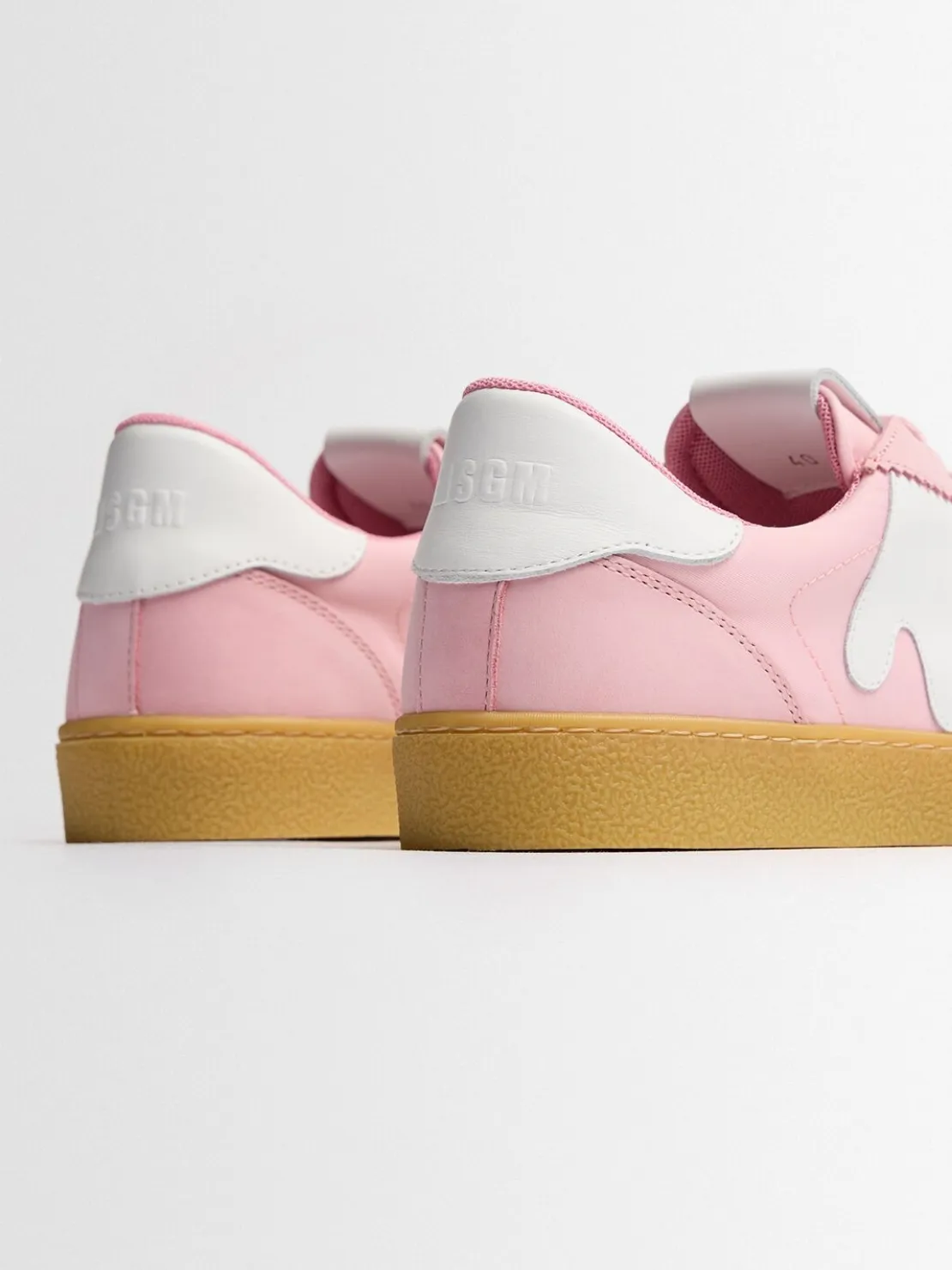 Retro Trainer leather lace-up sneakers