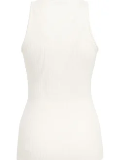 Ribbed cotton tank top