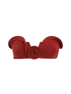 Rose detail bikini top