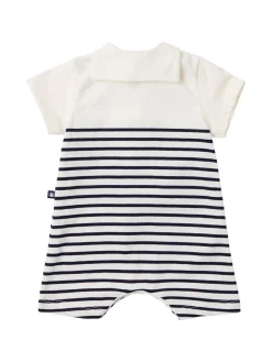 Sailor printed cotton jersey romper