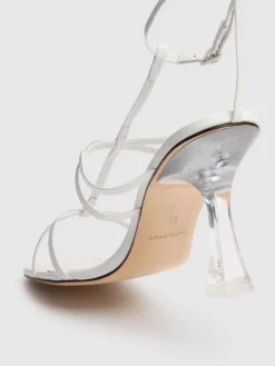 Sandali Artemis in pelle e plexi 90mm
