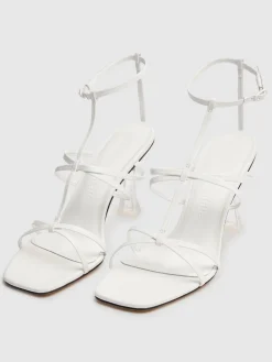 Sandali Artemis in pelle e plexi 90mm