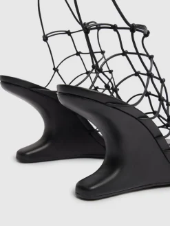 Sandali Web Cantilever in pelle 80mm