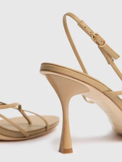 Sandali Wishbone in pelle 90mm