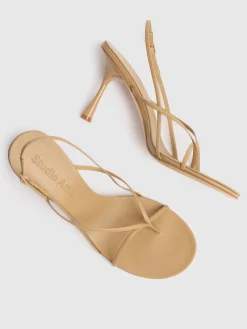 Sandali Wishbone in pelle 90mm