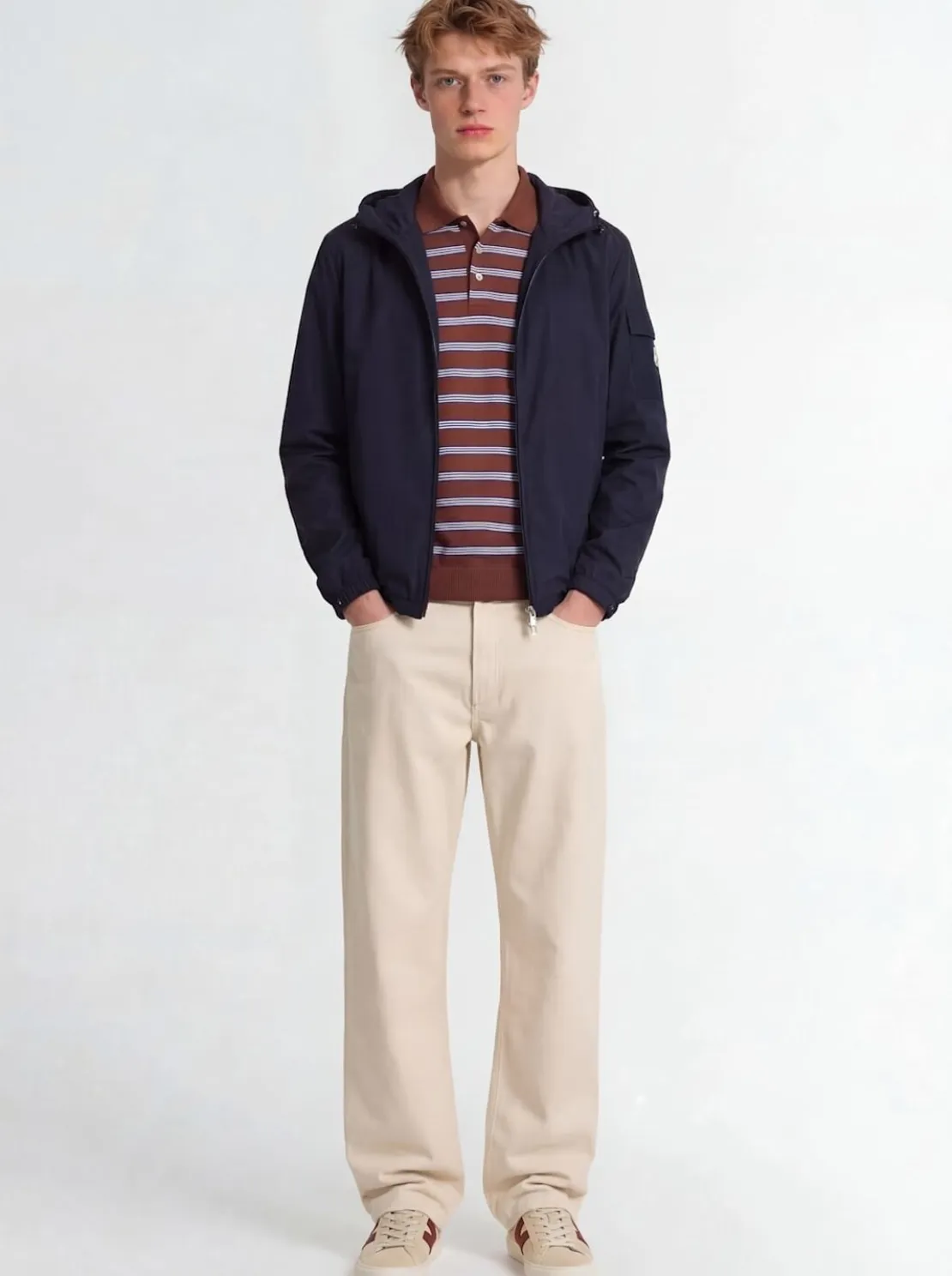Sassiere tech hooded casual jacket