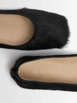 Scarpe basse Square Ballet in pelle