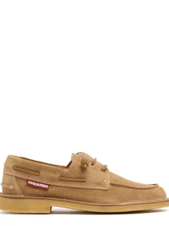Scarpe da barca in camoscio