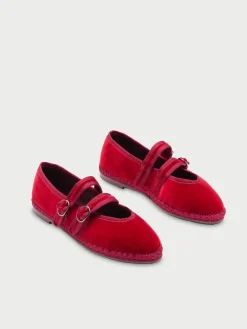 Scarpe Mary Jane Claire in velluto