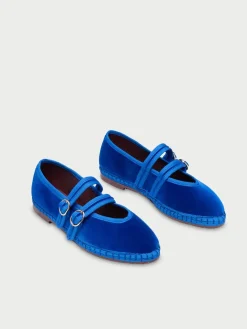 Scarpe Mary Jane Claire in velluto