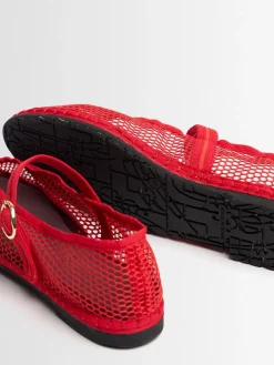 Scarpe Mary Jane Isabella in mesh