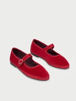 Scarpe Mary Jane Mellark in velluto