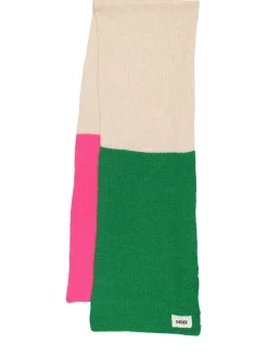 Sciarpa in maglia di misto acrilico color block