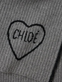 Sciarpa in maglia Encouer con cuore
