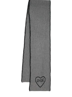 Sciarpa in maglia Encouer con cuore