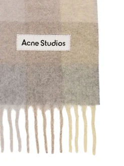 Sciarpa in misto alpaca con logo
