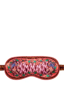 Scorpio printed silk sleep mask